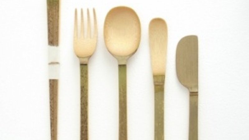 沖原沙耶　竹製スプーン 3本セット 約15cm exhibition-about-bamboo-