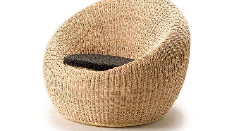 ラタン スツール 円筒形 チェア 剣持勇 日本のモダンデザインを示した、籐のラウンジチェア｜Pen Online