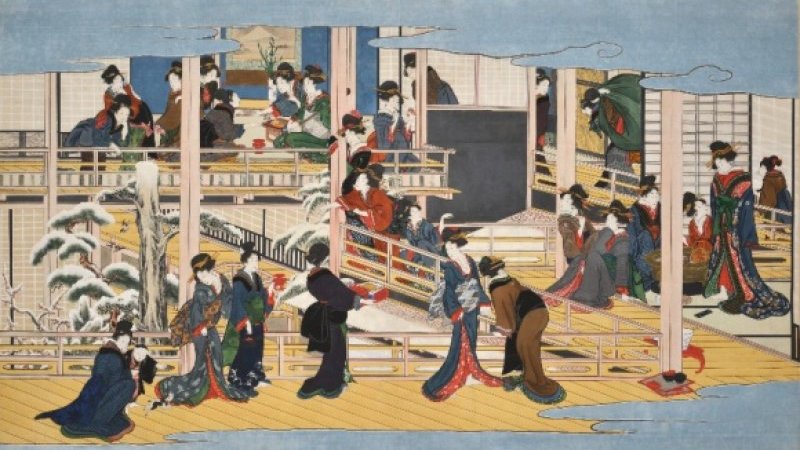 66年ぶりに公開中！ 喜多川歌麿・幻の肉筆画「深川の雪」を、岡田