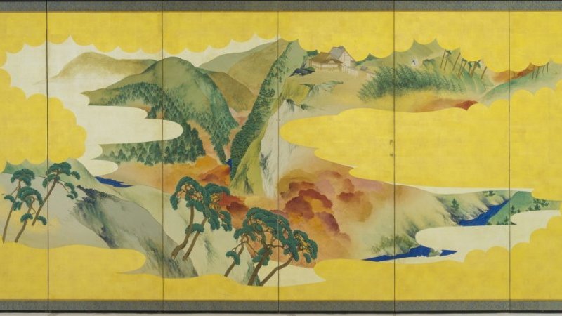 京都　嵯峨野　日本画 百人一首にちなんだ展示が楽しめる、京都の「嵯峨嵐山文華館」が