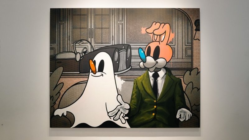 矢入幸一uniform experimentコラボハンカチ Koichi Yairi solo exhibition “Koichi Yairi 24,#1