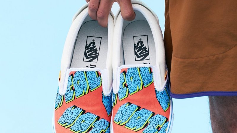 90年代の西海岸を連想させるポップなカラーリング。VANSの