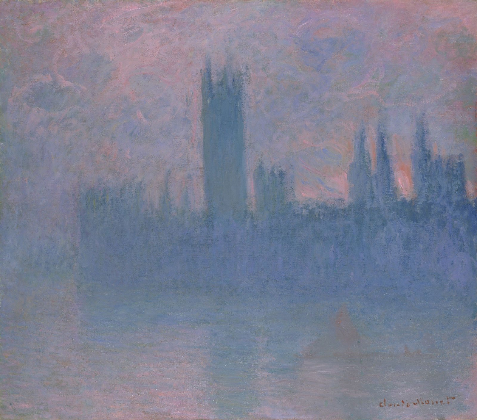 クロード・モネ《睡蓮》1907年、ポーラ美術館.jpg