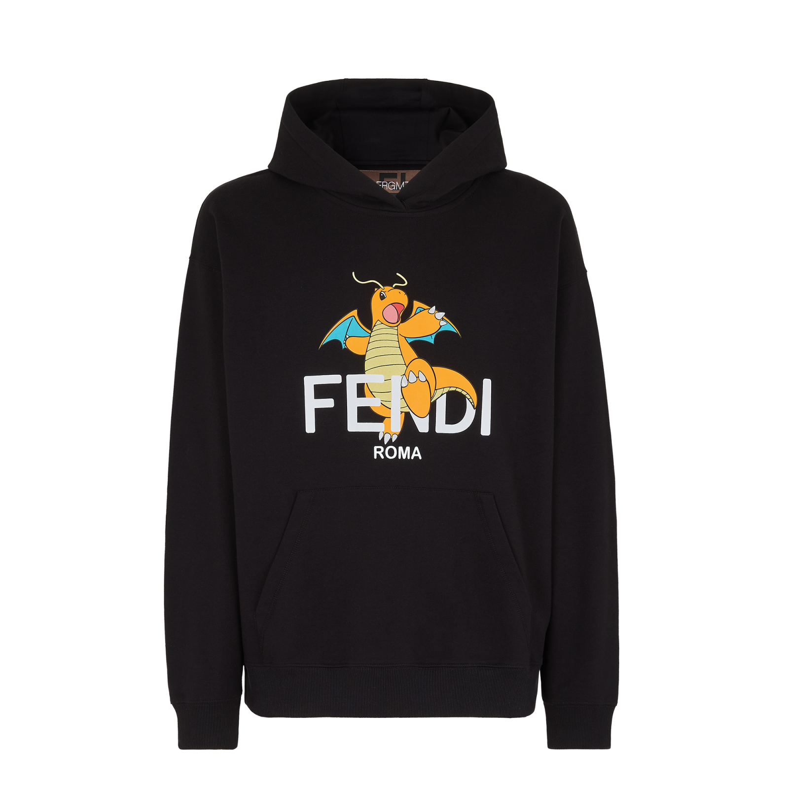 FENDI x FRGMT x POKÉMON_RTW_T-Sweatshirt Black Dragonite.png