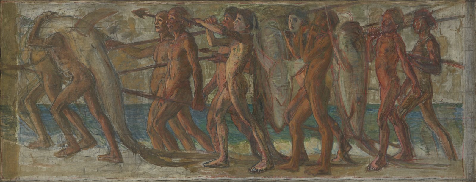青木繁《海の幸》1904年 油彩・カンヴァス.jpg
