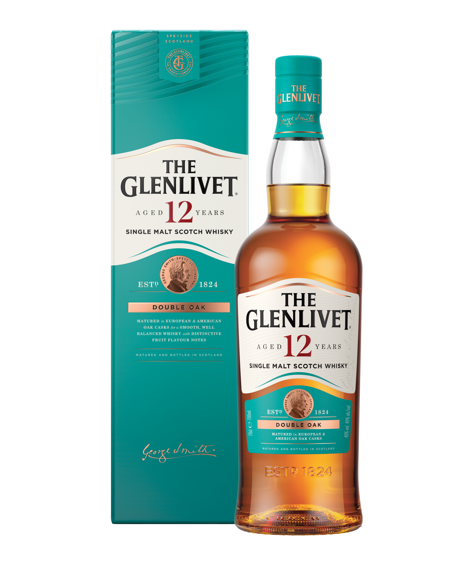 The Glenlivet 12YO Bottle & Carton Overlap PNG.png