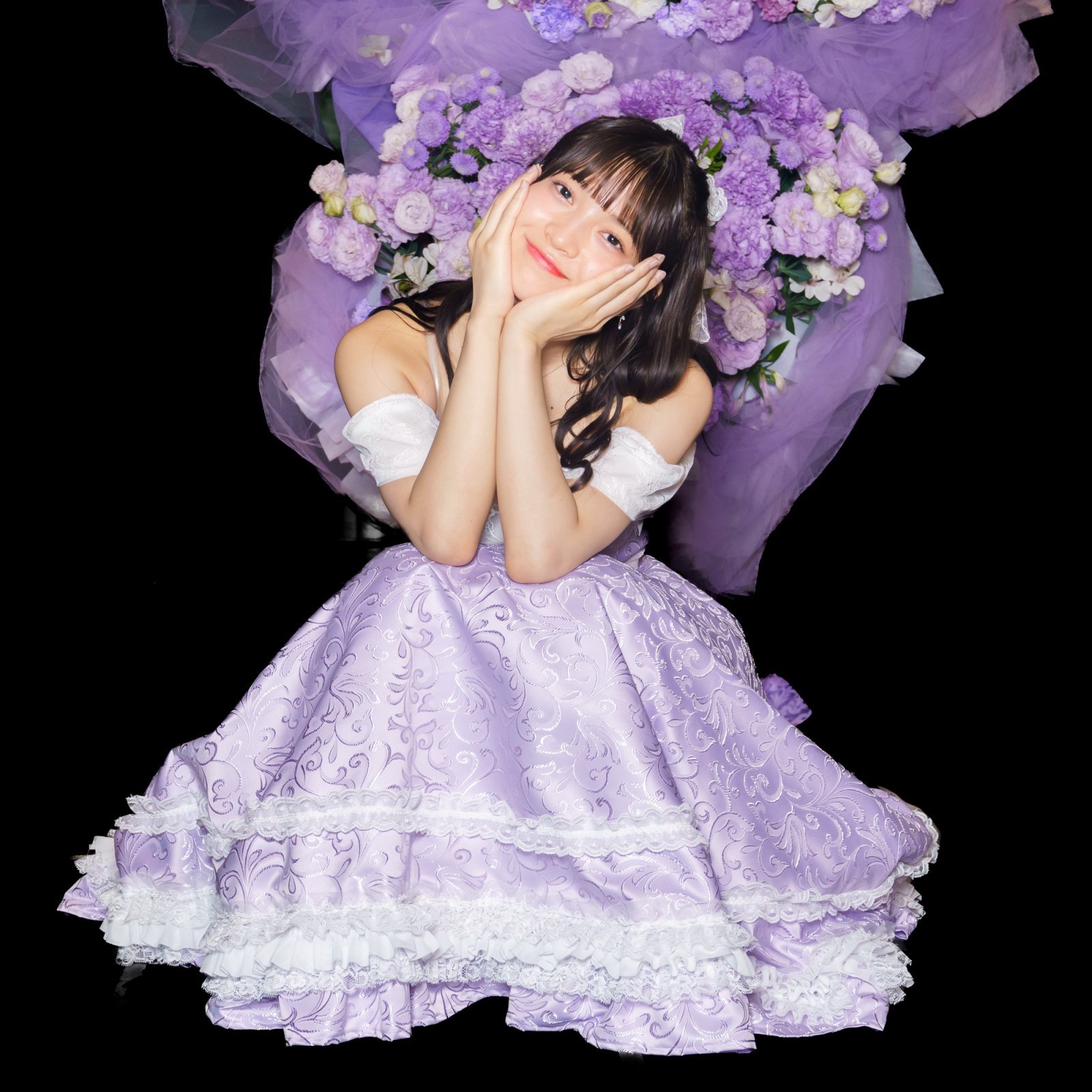 アイドル衣装 紫 古い