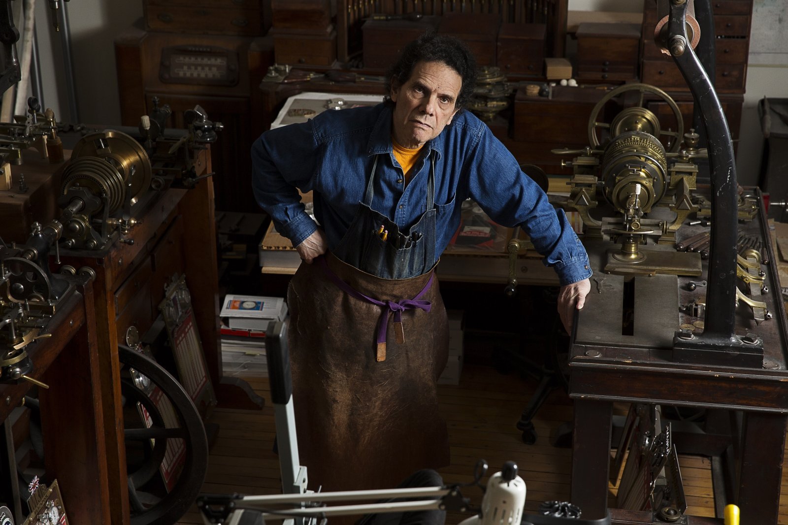 Daniel Brush with his ornamental lathes - Photo Credit Nathan Crooker (2).jpg