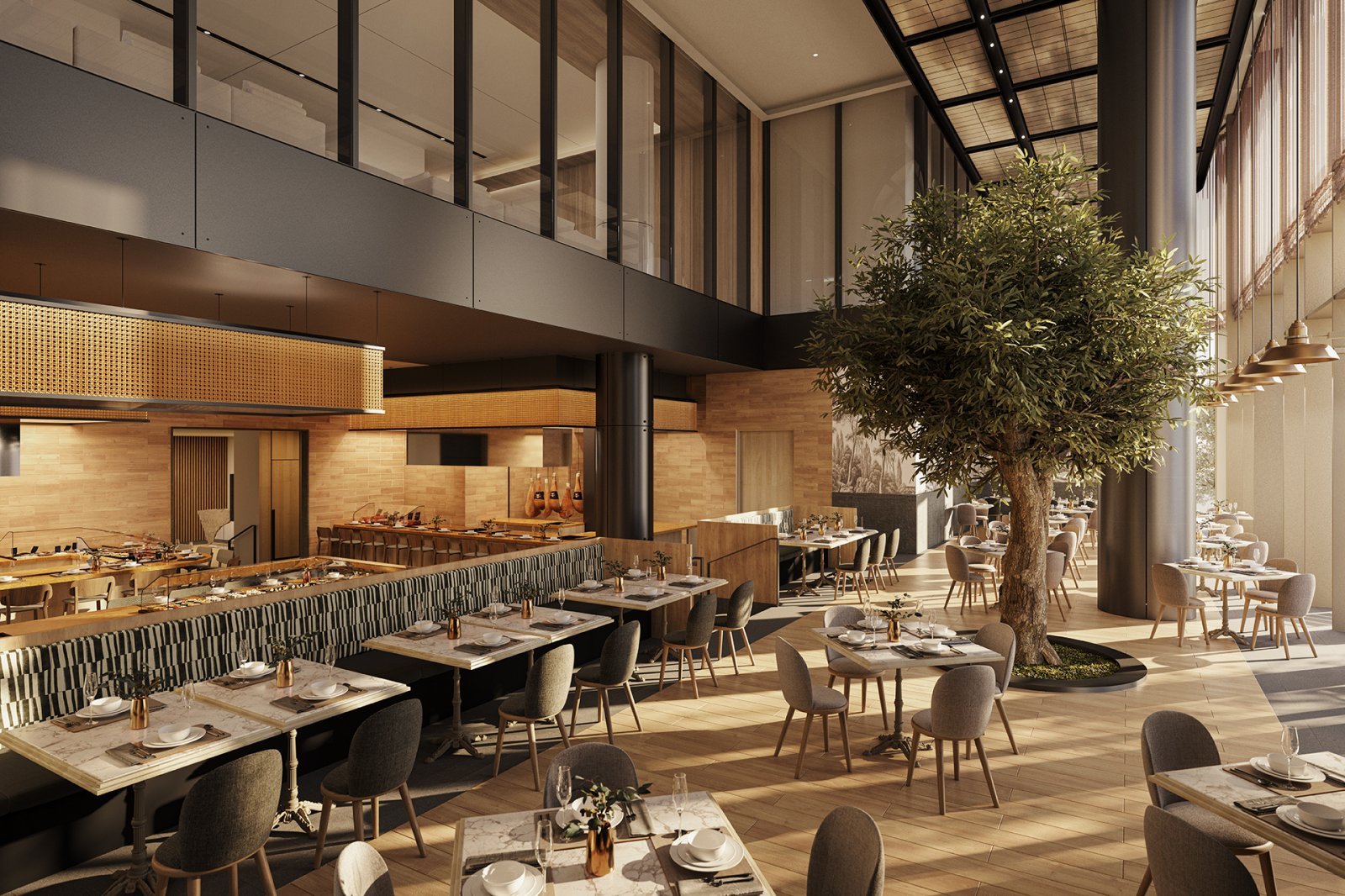 Janu Tokyo, Japan - F&B Restaurant, Mercato, Render_45934.jpg