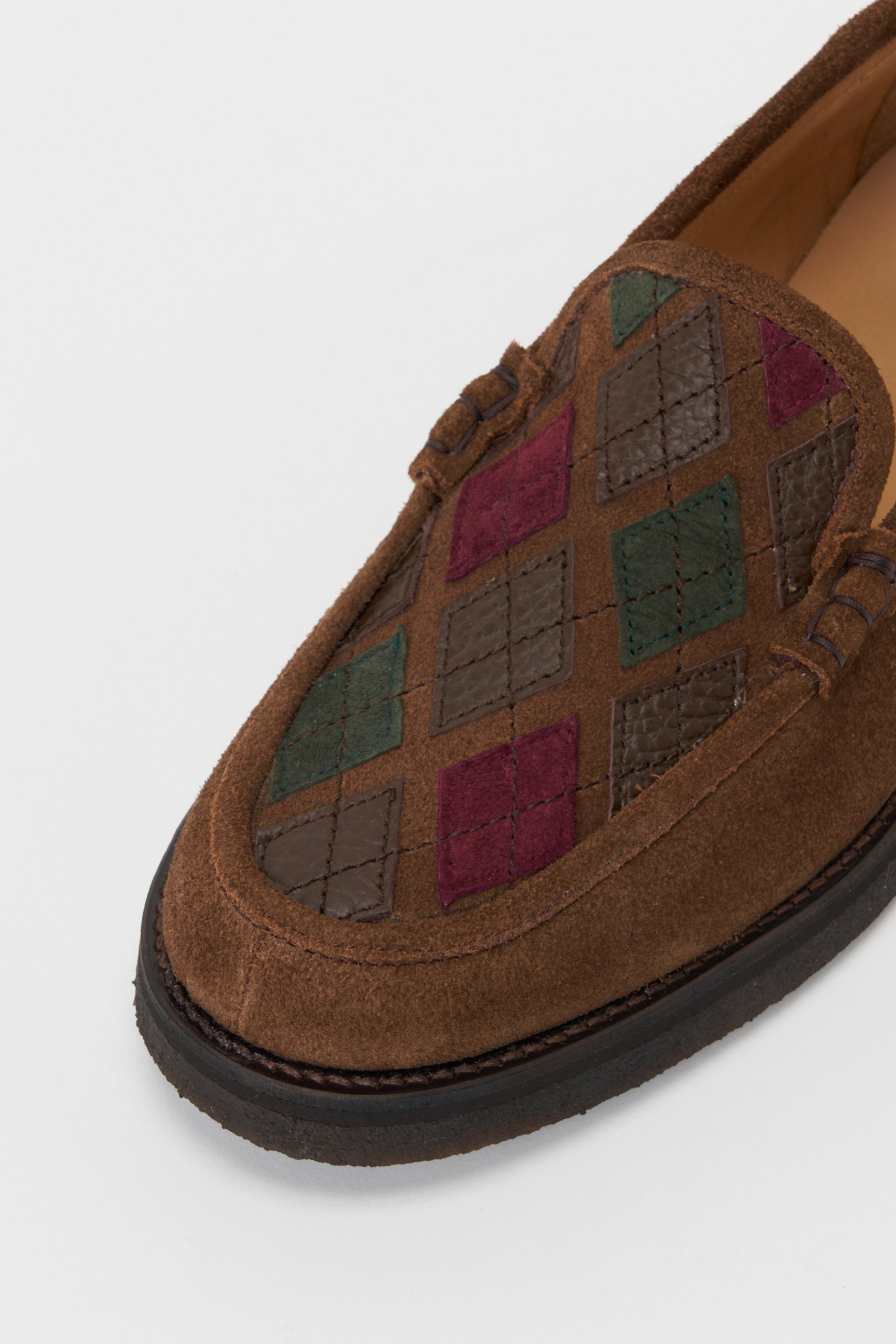 argyle loafer_argyle brown_detail_1.jpg